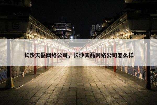 长沙天磊网络公司，长沙天磊网络公司怎么样
