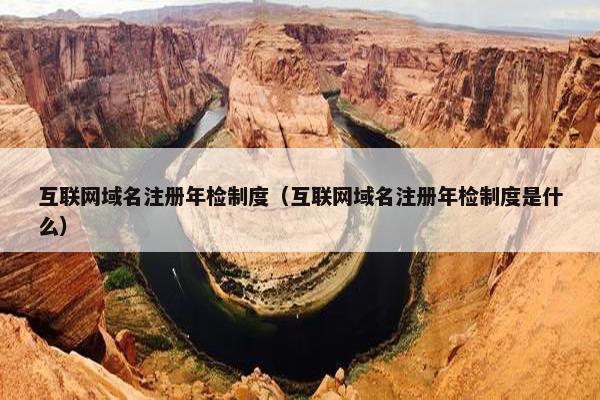 互联网域名注册年检制度（互联网域名注册年检制度是什么）