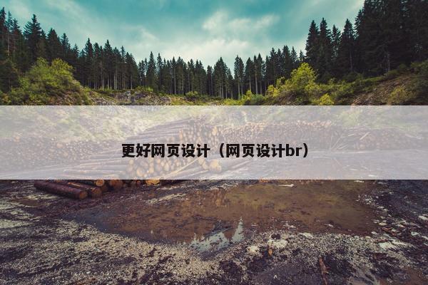 更好网页设计（网页设计br）