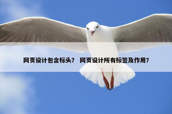 网页设计包含标头？ 网页设计所有标签及作用？