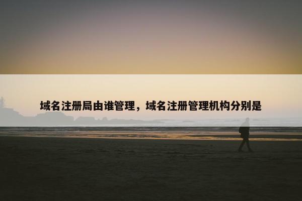 域名注册局由谁管理，域名注册管理机构分别是