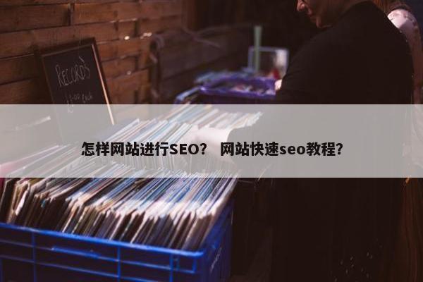 怎样网站进行SEO？ 网站快速seo教程？