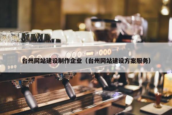 台州网站建设制作企业（台州网站建设方案服务）