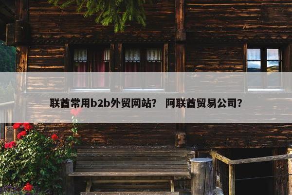 联酋常用b2b外贸网站？ 阿联酋贸易公司？