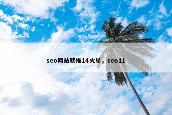 seo网站就推14火星，seo11