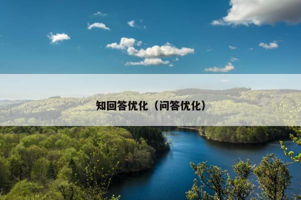 知回答优化（问答优化）