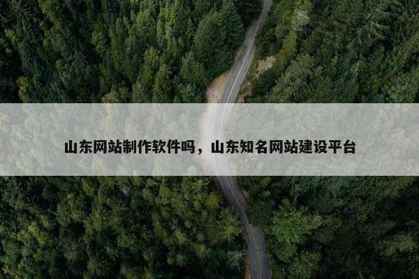 山东网站制作软件吗，山东知名网站建设平台