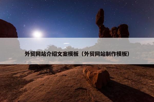 外贸网站介绍文案模板（外贸网站制作模板）