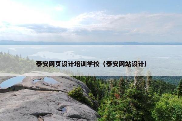 泰安网页设计培训学校（泰安网站设计）