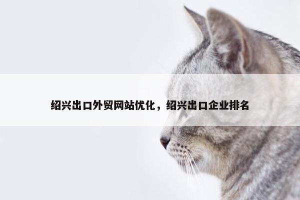 绍兴出口外贸网站优化，绍兴出口企业排名