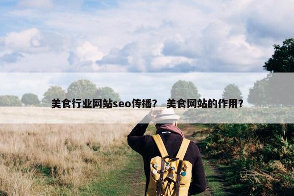 美食行业网站seo传播？ 美食网站的作用？