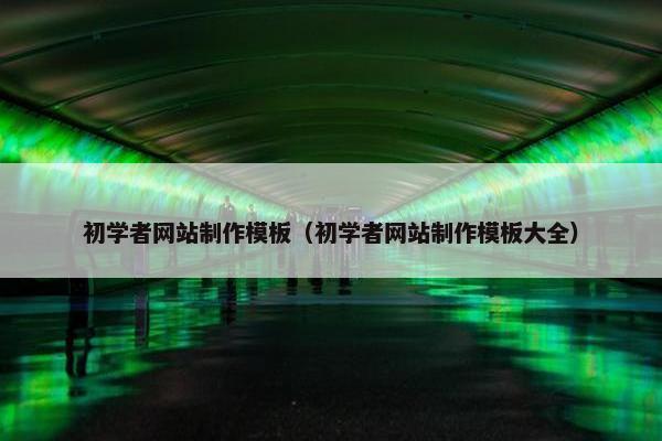 初学者网站制作模板（初学者网站制作模板大全）