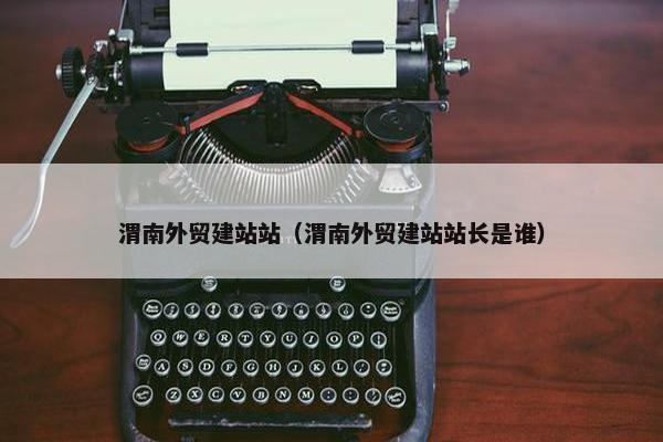 渭南外贸建站站（渭南外贸建站站长是谁）