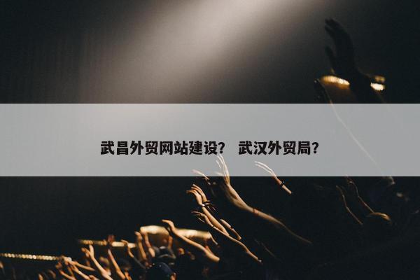 武昌外贸网站建设？ 武汉外贸局？