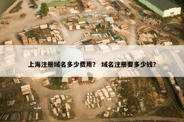 上海注册域名多少费用？ 域名注册要多少钱？