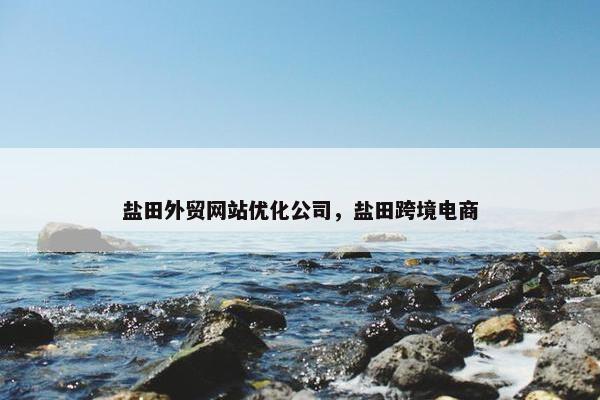 盐田外贸网站优化公司，盐田跨境电商
