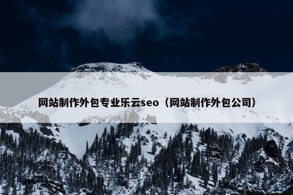 网站制作外包专业乐云seo（网站制作外包公司）