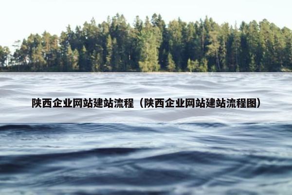 陕西企业网站建站流程（陕西企业网站建站流程图）
