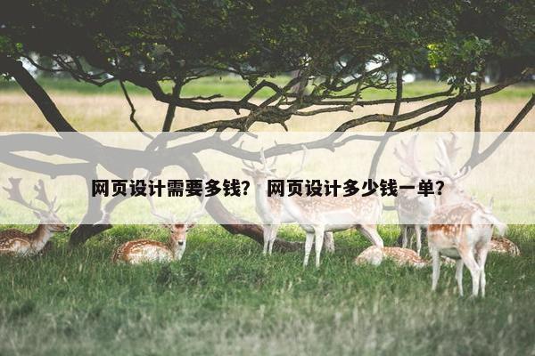 网页设计需要多钱？ 网页设计多少钱一单？