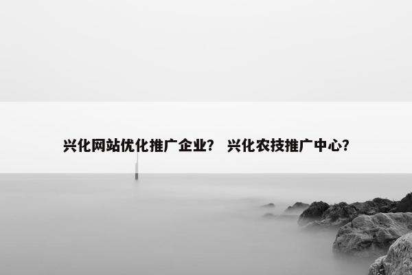 兴化网站优化推广企业？ 兴化农技推广中心？