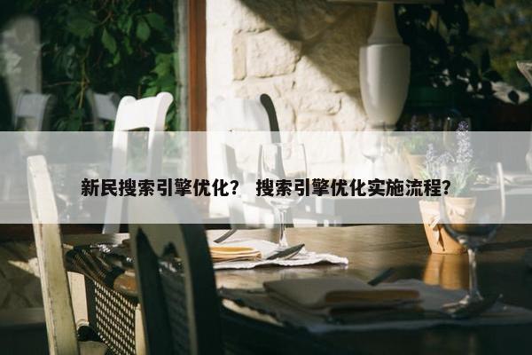新民搜索引擎优化？ 搜索引擎优化实施流程？