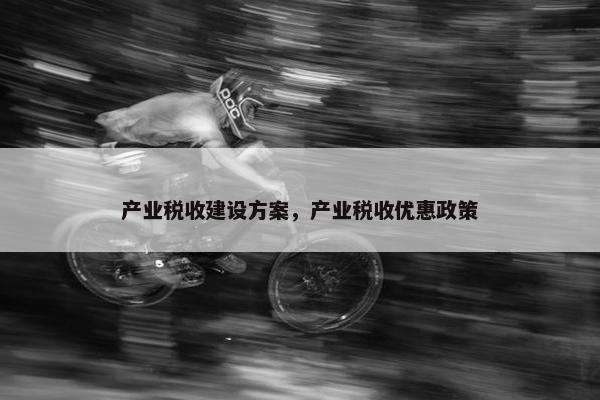 产业税收建设方案，产业税收优惠政策