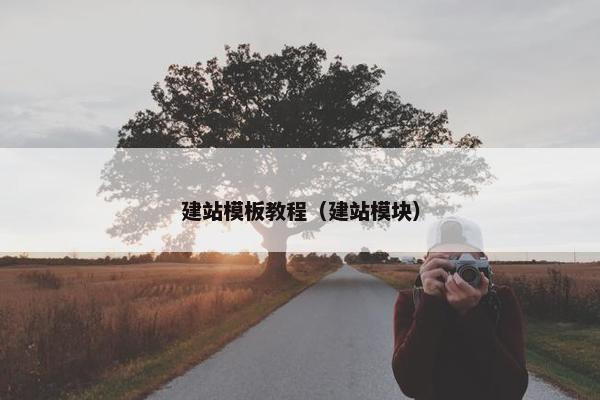 建站模板教程（建站模块）