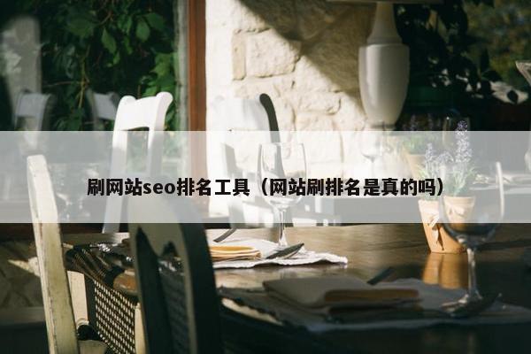 刷网站seo排名工具（网站刷排名是真的吗）