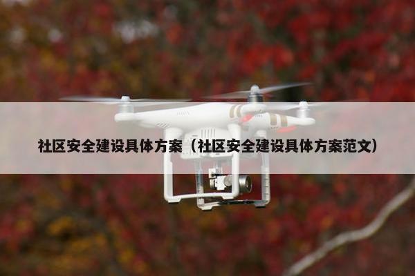 社区安全建设具体方案（社区安全建设具体方案范文）