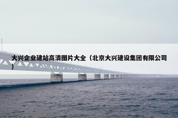 大兴企业建站高清图片大全（北京大兴建设集团有限公司）