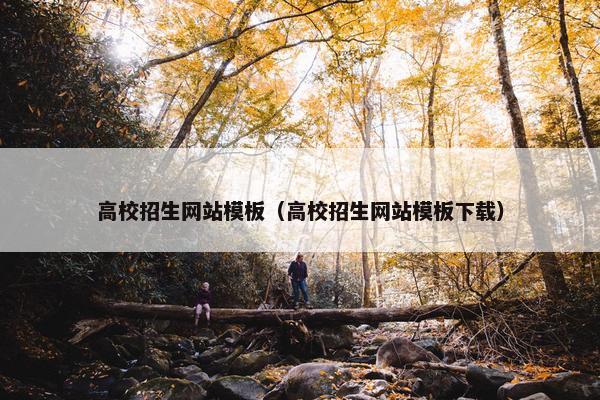 高校招生网站模板（高校招生网站模板下载）