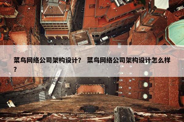 菜鸟网络公司架构设计？ 菜鸟网络公司架构设计怎么样？