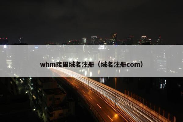 whm接里域名注册（域名注册com）