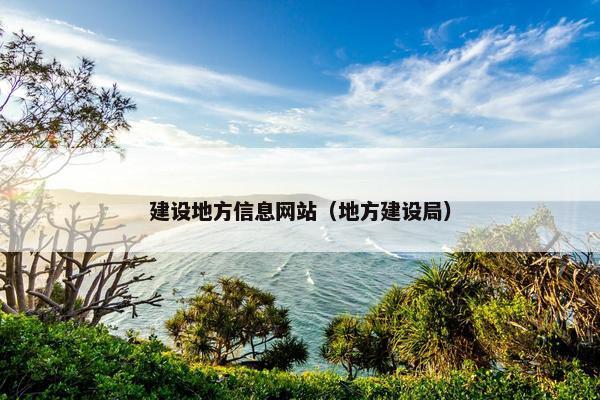 建设地方信息网站（地方建设局）