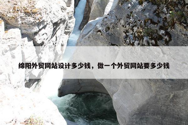 绵阳外贸网站设计多少钱，做一个外贸网站要多少钱