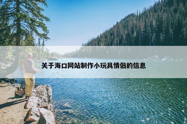 关于海口网站制作小玩具情侣的信息