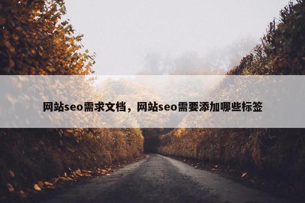 网站seo需求文档，网站seo需要添加哪些标签