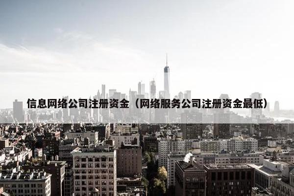 信息网络公司注册资金（网络服务公司注册资金最低）
