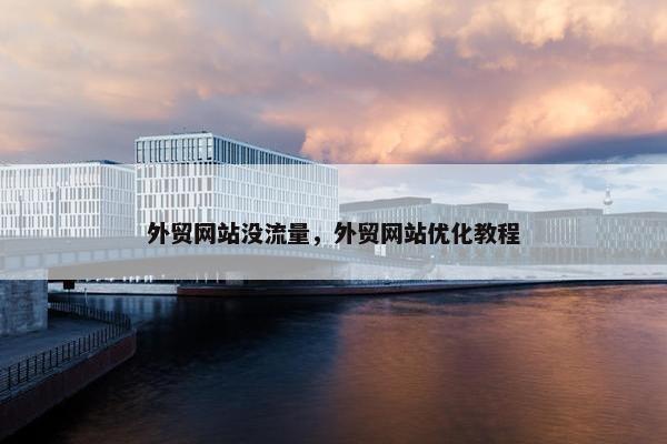 外贸网站没流量，外贸网站优化教程