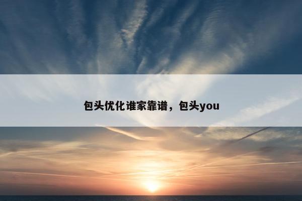 包头优化谁家靠谱，包头you