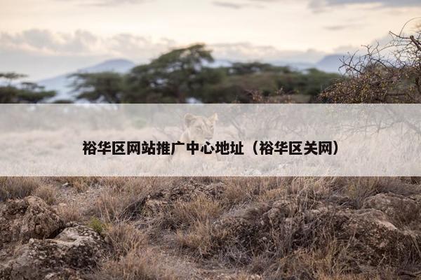 裕华区网站推广中心地址（裕华区关网）