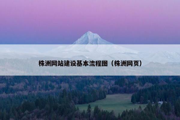 株洲网站建设基本流程图（株洲网页）