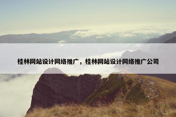 桂林网站设计网络推广，桂林网站设计网络推广公司