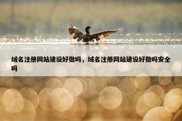 域名注册网站建设好做吗，域名注册网站建设好做吗安全吗