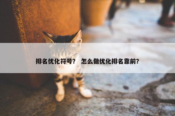 排名优化符号？ 怎么做优化排名靠前？