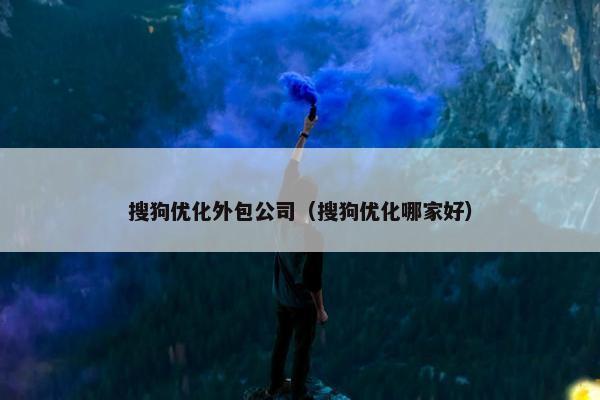 搜狗优化外包公司（搜狗优化哪家好）