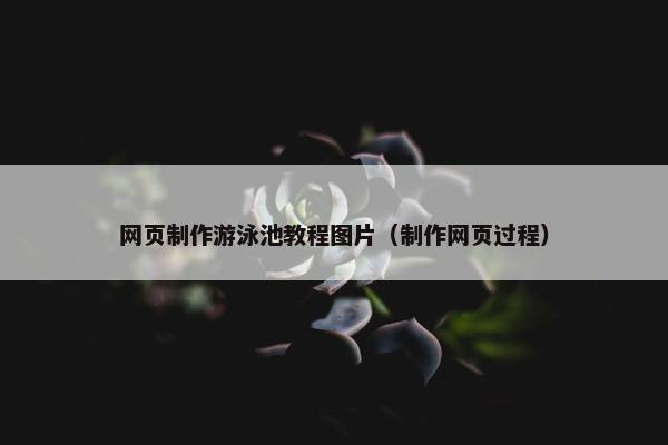 网页制作游泳池教程图片（制作网页过程）