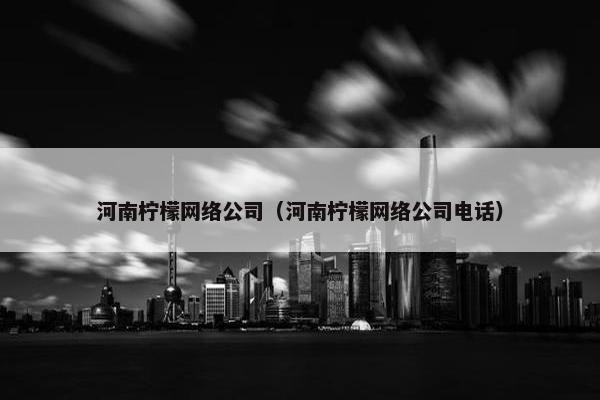 河南柠檬网络公司（河南柠檬网络公司电话）