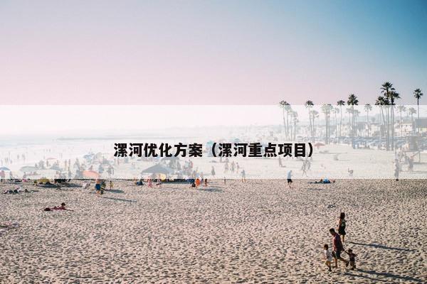 漯河优化方案（漯河重点项目）