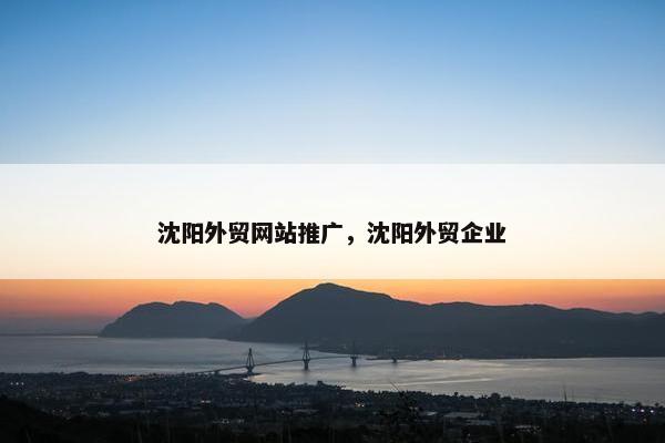 沈阳外贸网站推广，沈阳外贸企业